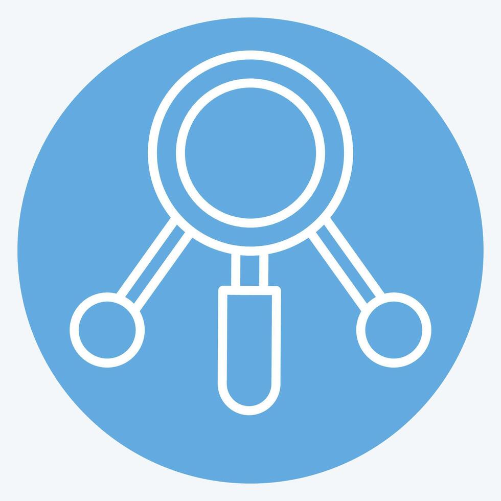 Icon Study. related to Social Network symbol. blue eyes style. simple design illustration vector