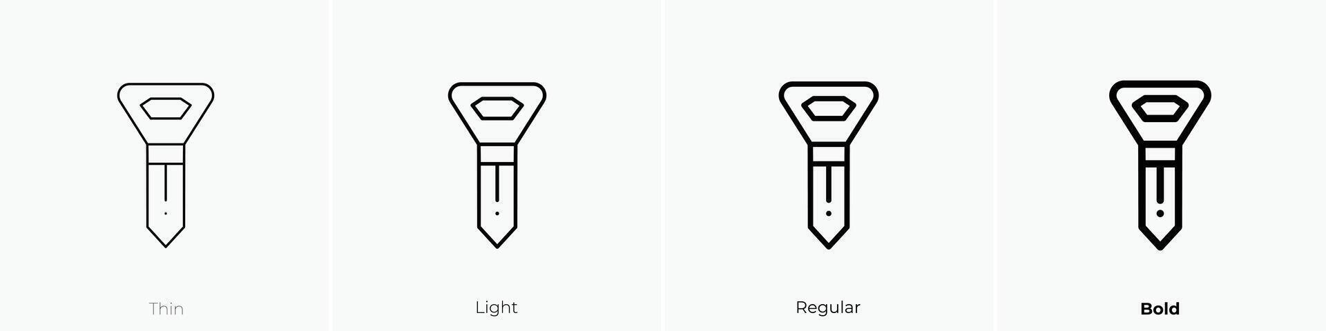 opener icon. Thin, Light, Regular And Bold style design isolated on white background vector