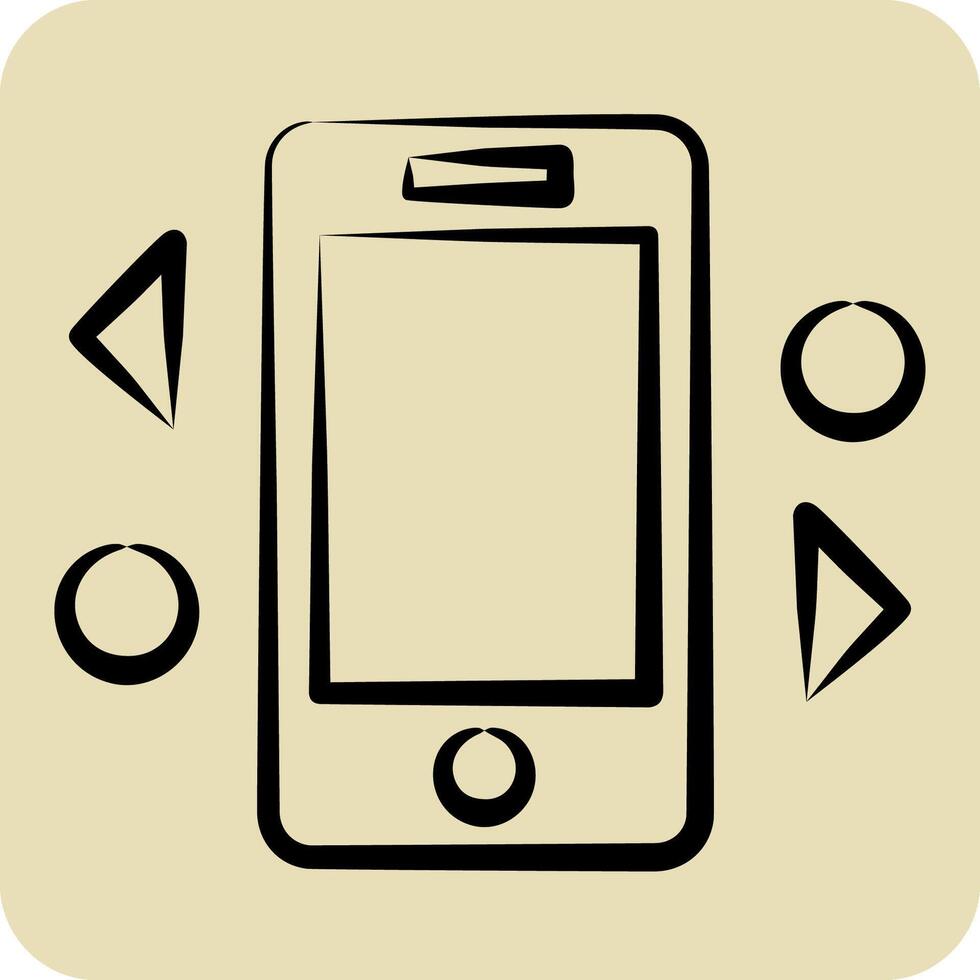 Icon Distribution. related to Social Network symbol. hand drawn style. simple design illustration vector