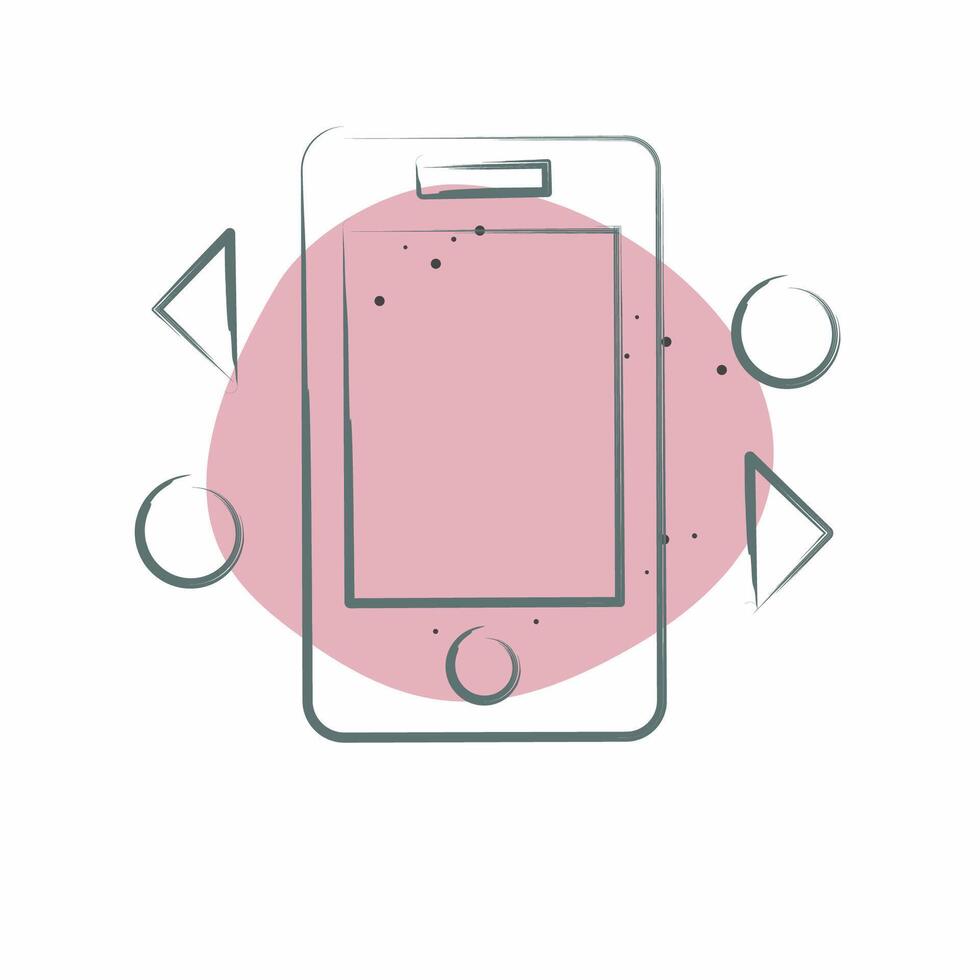 Icon Distribution. related to Social Network symbol. Color Spot Style. simple design illustration vector