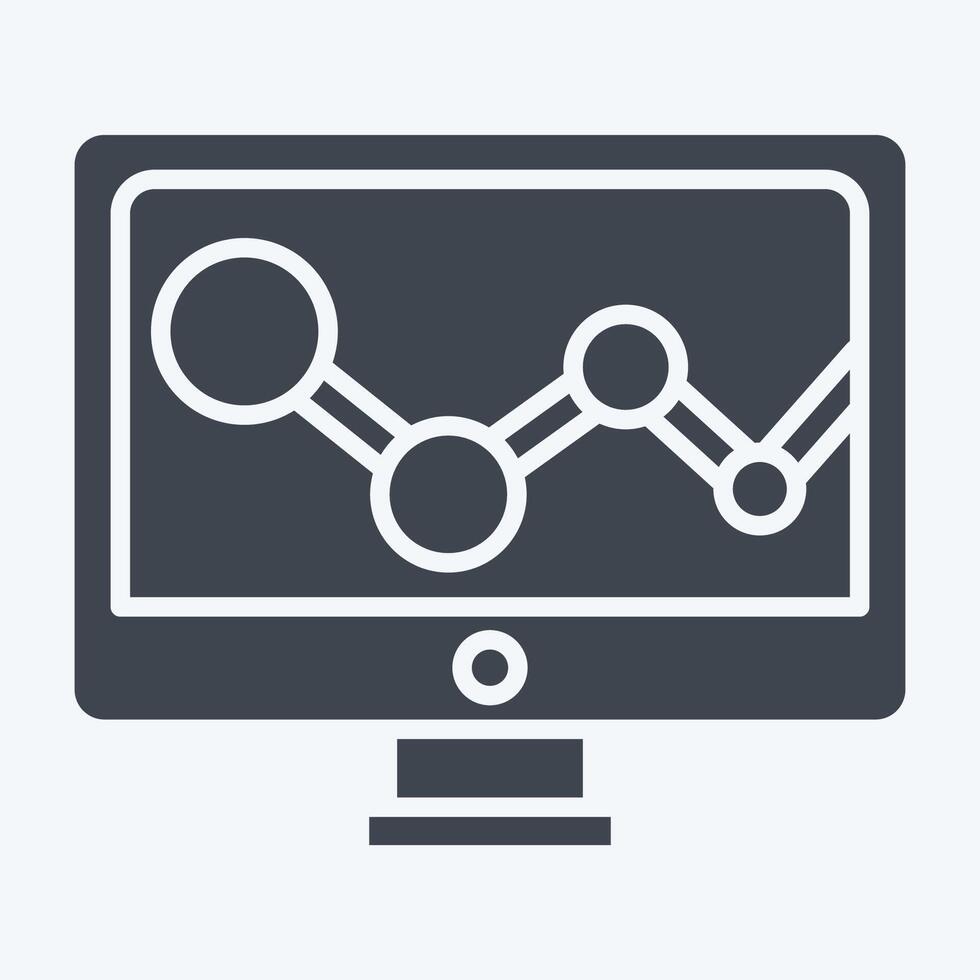 Icon Rating. related to Social Network symbol. glyph style. simple design illustration vector