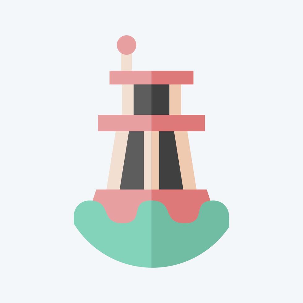 Icon Water Buoy. related to Diving symbol. flat style. simple design illustration vector