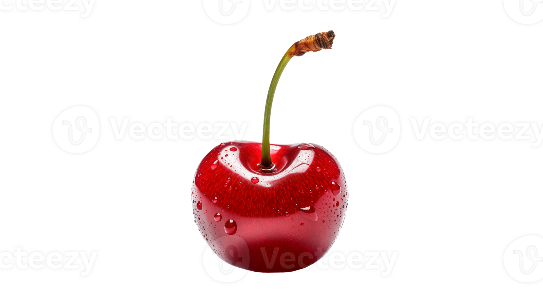 AI generated Cherry fruit cut out. Isolated cherry on transparent background png