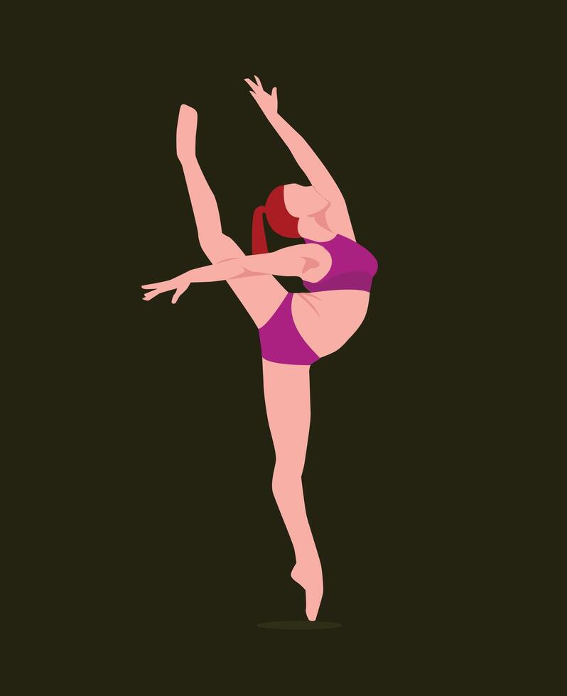 vector ilustración de internacional danza día saludo