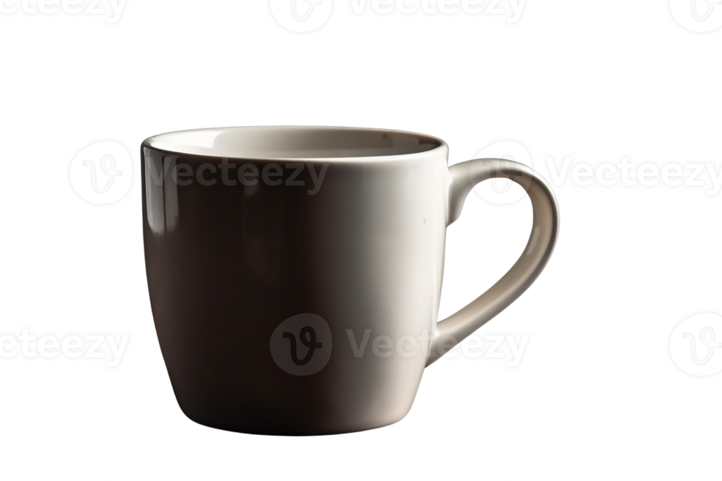 AI generated White cup on transparent background PNG image