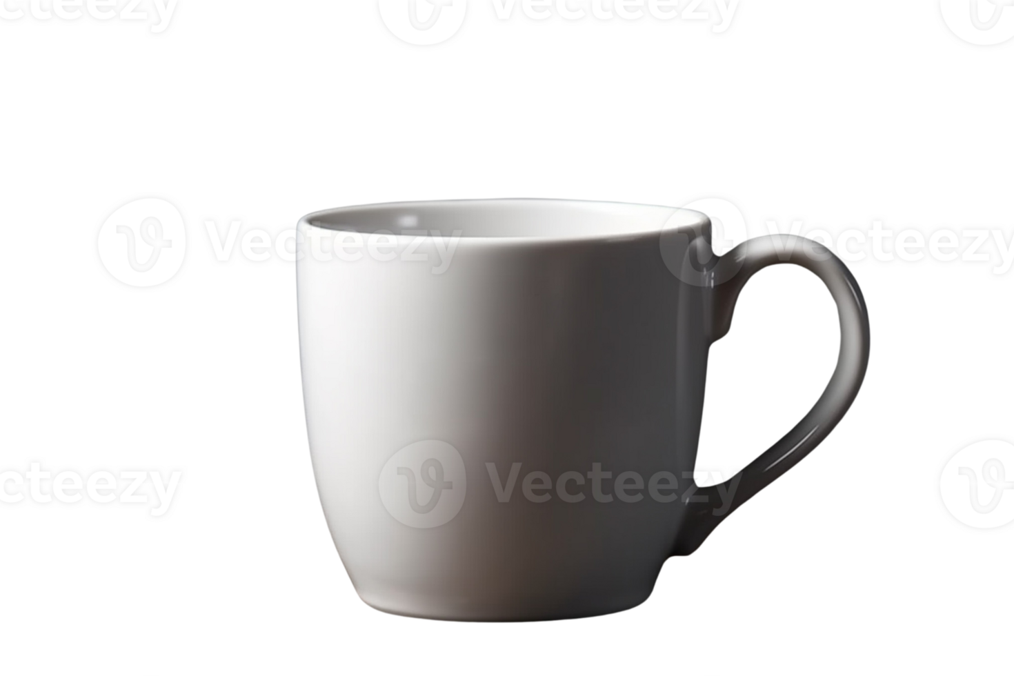 AI generated White cup on transparent background PNG image