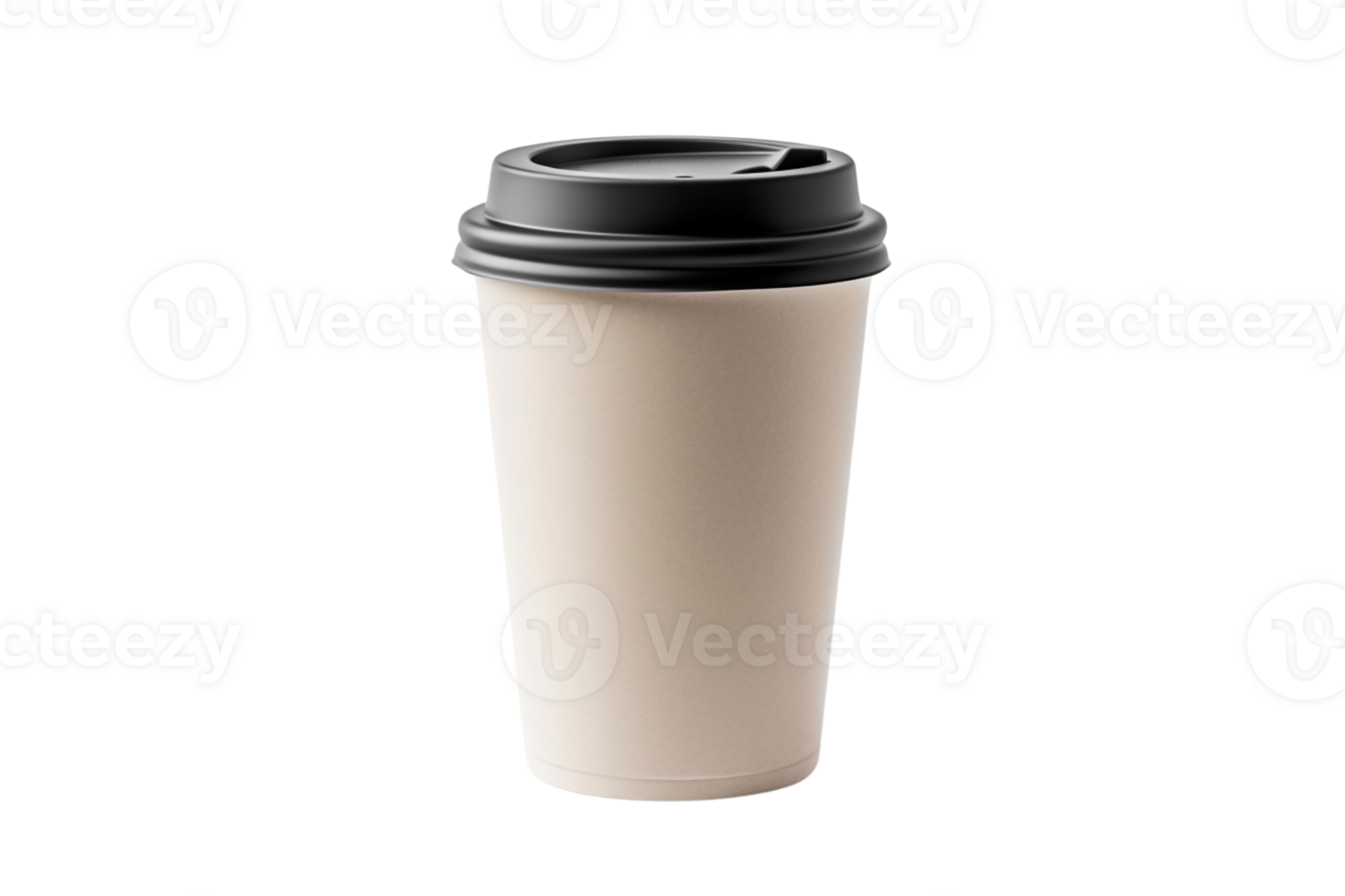 AI generated Transparent background PNG image of a coffee paper cup