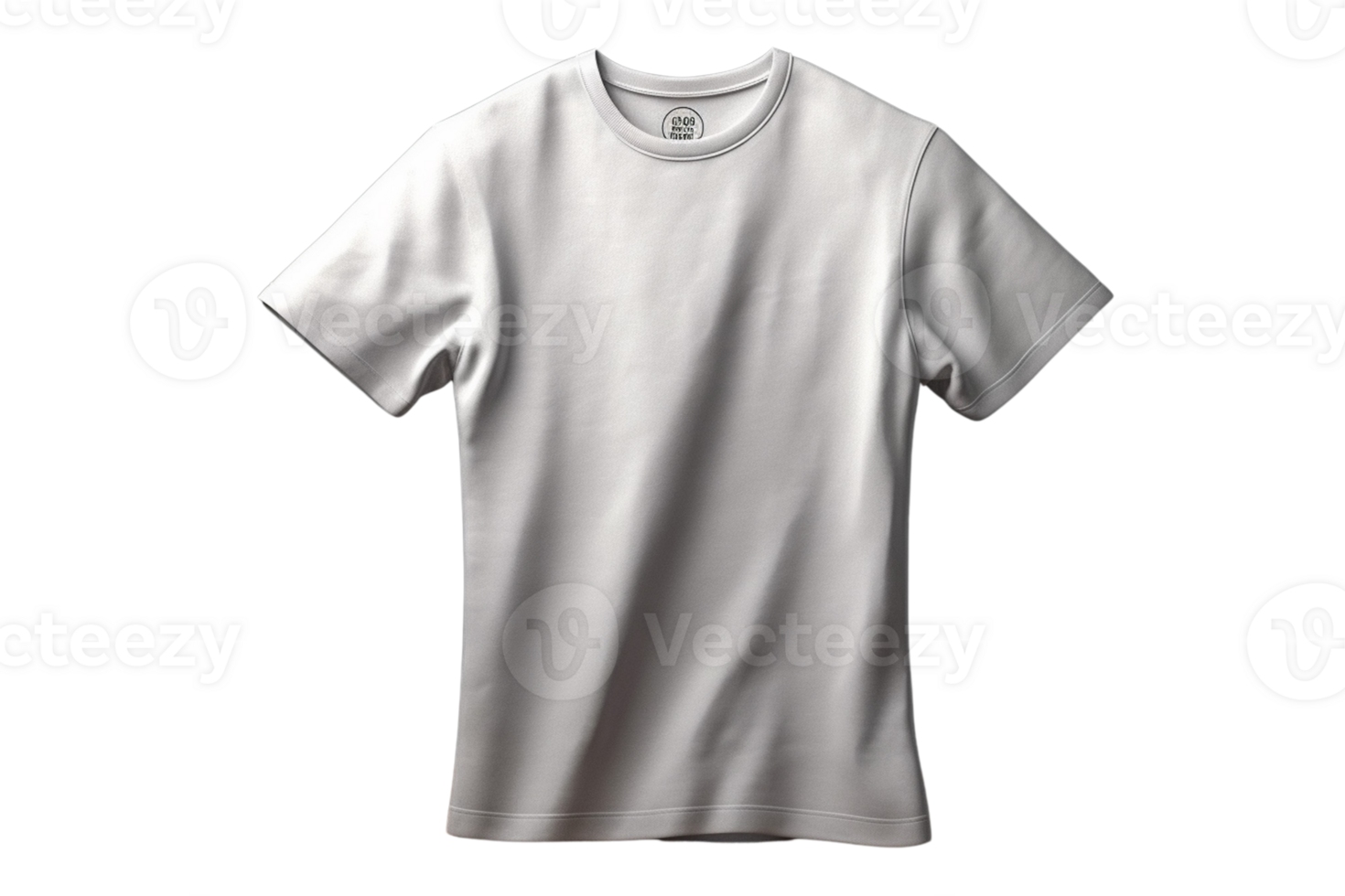 AI generated White t shirt mockup on transparent background PNG image