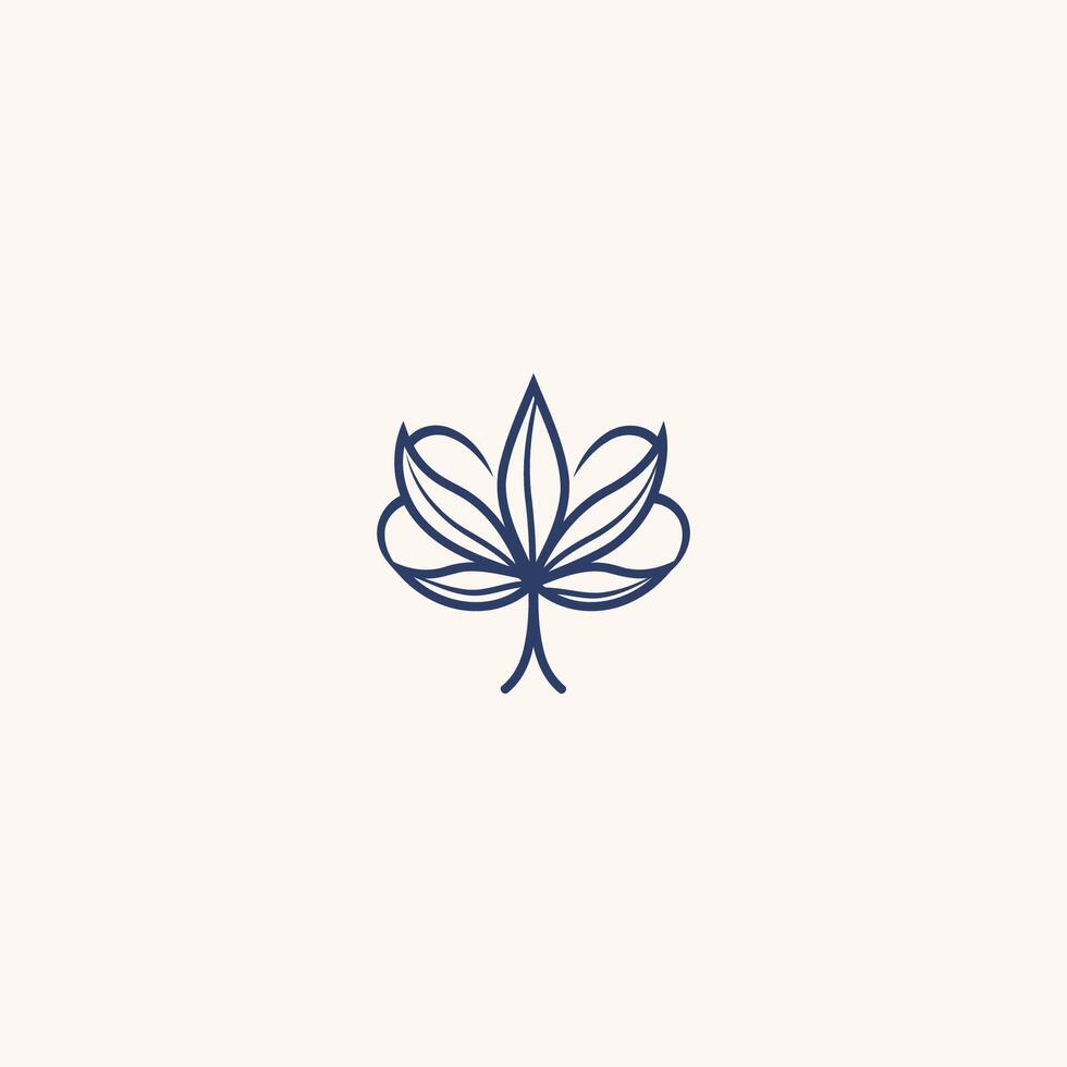 AI generated Cannabis logo design icon vector  template