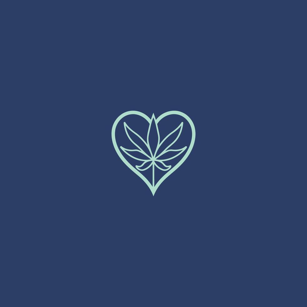 AI generated Cannabis logo design icon vector  template