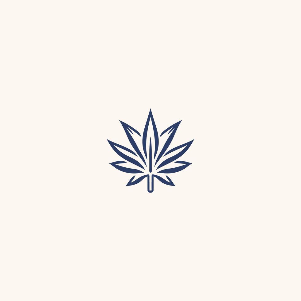 AI generated Cannabis logo design icon vector  template
