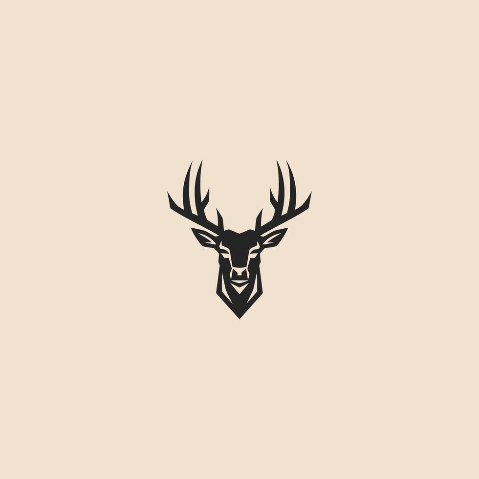 AI generated Deer logo vector icon design template