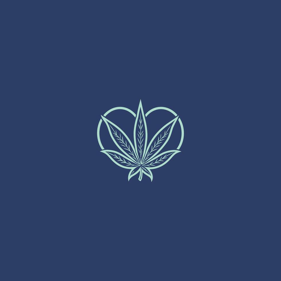 AI generated Cannabis logo design icon vector  template