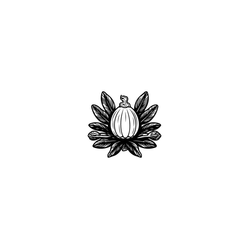 AI generated Cacao logo vector icon design vintage