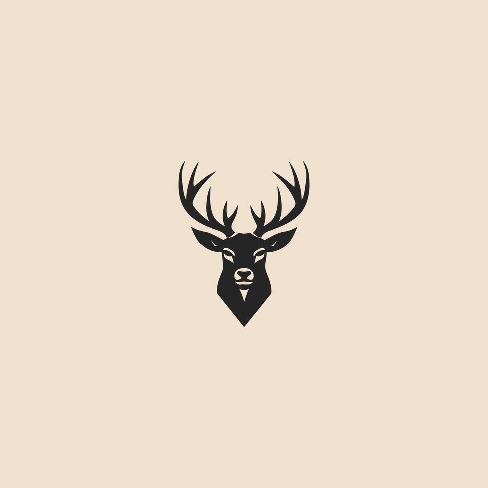 AI generated Deer logo vector icon design template