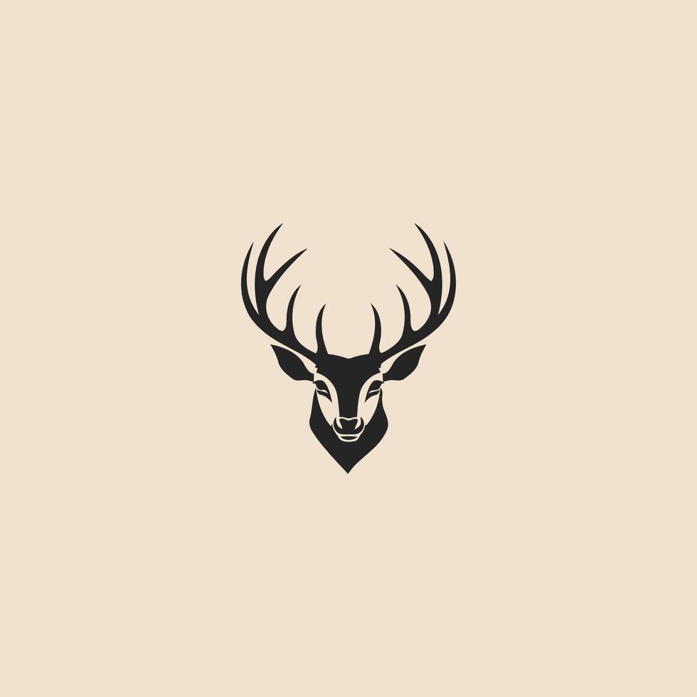 AI generated Deer logo vector icon design template
