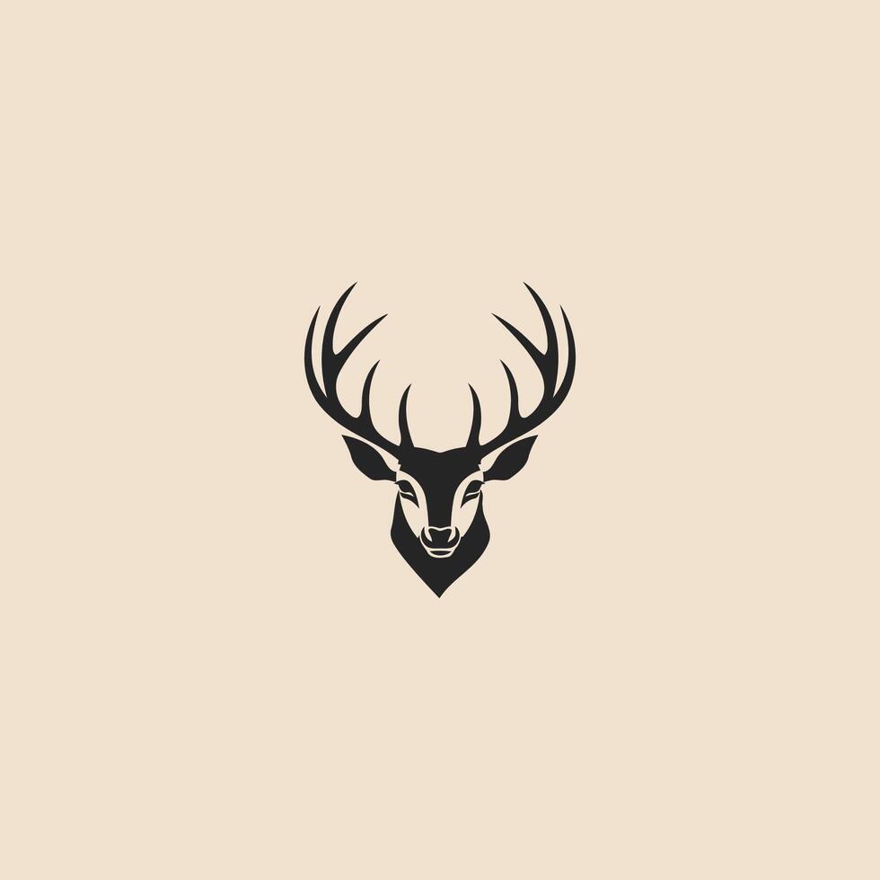 AI generated Deer logo vector icon design template