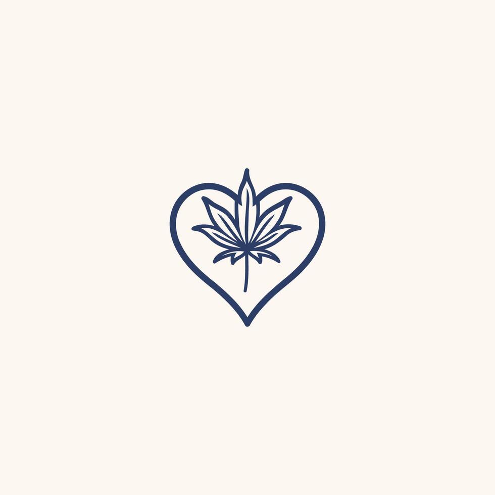 AI generated Cannabis logo design icon vector  template
