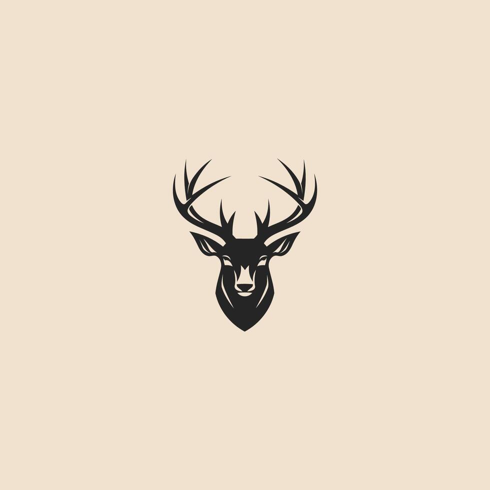 AI generated Deer logo vector icon design template