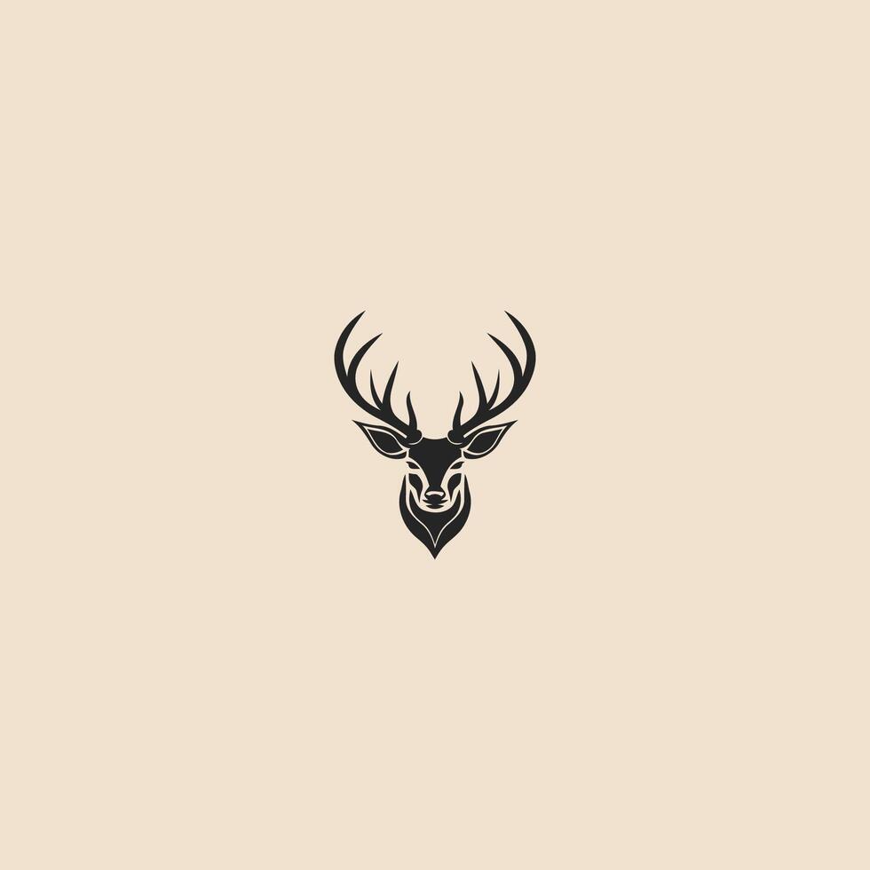 AI generated Deer logo vector icon design template