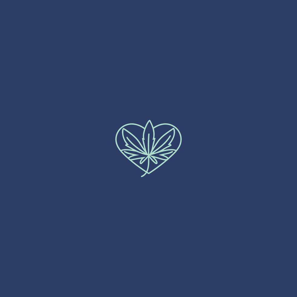 AI generated Cannabis logo design icon vector  template