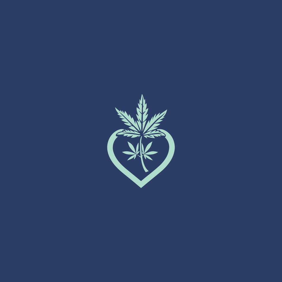 AI generated Cannabis logo design icon vector  template