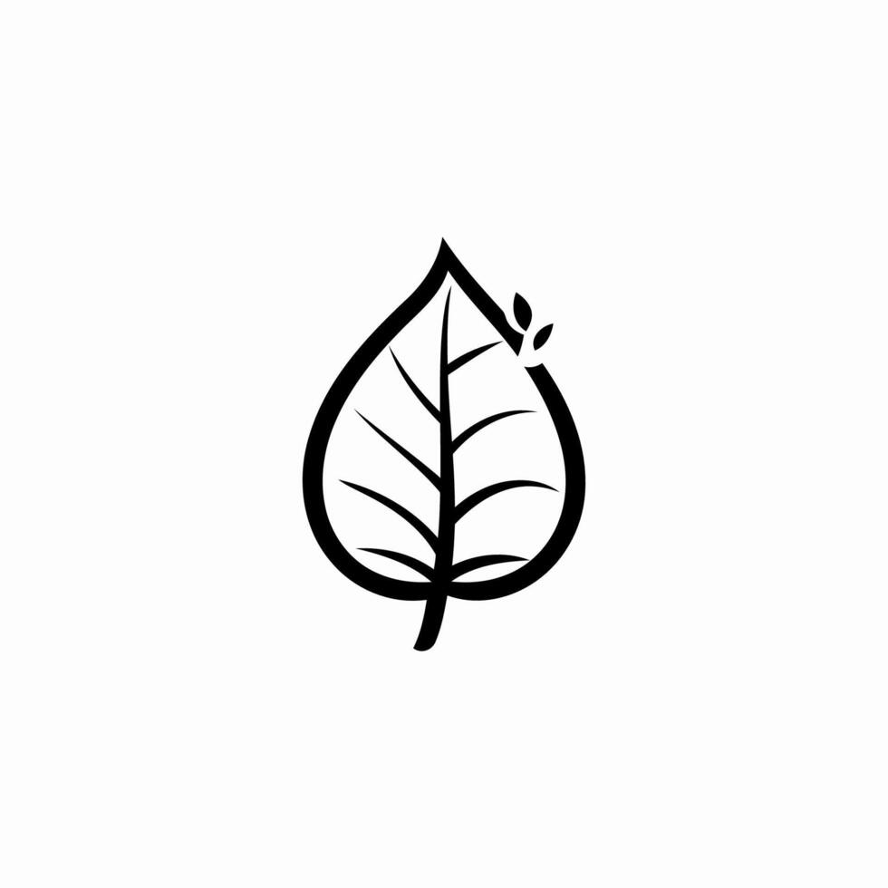 AI generated Leaf icon logo design vector