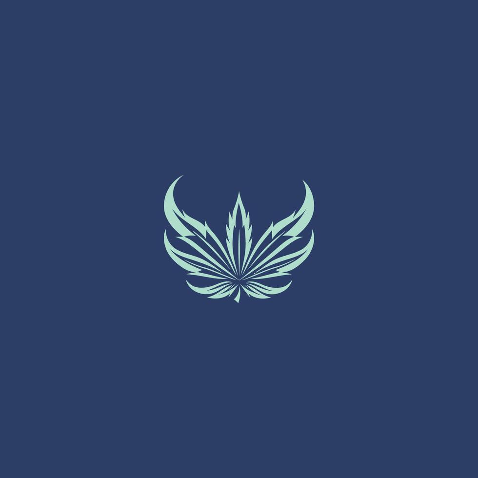 AI generated Cannabis logo design icon vector  template