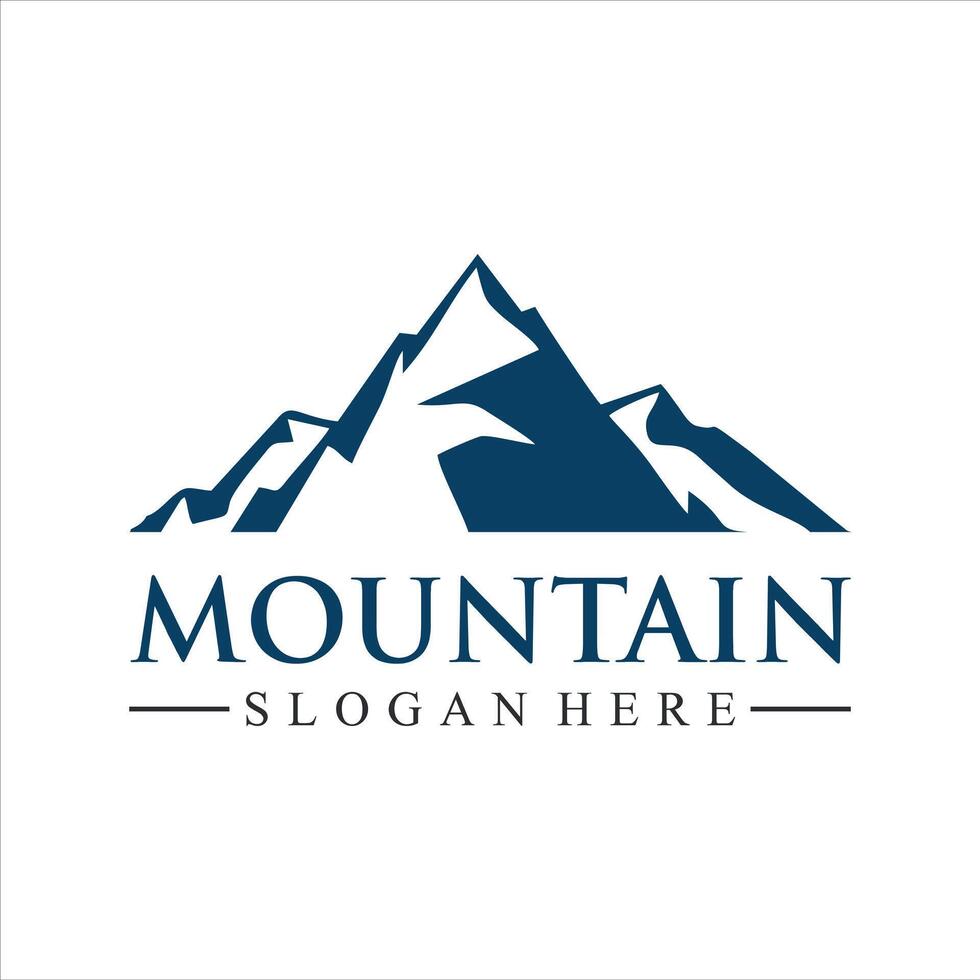 abstract mountain logo template vector illustration.