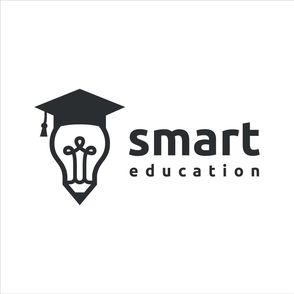 smart education logo design template vector. vector