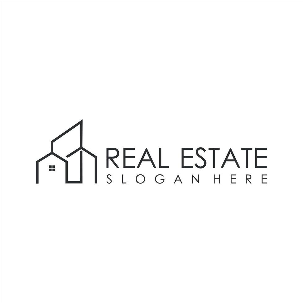 real estate business logo design vector