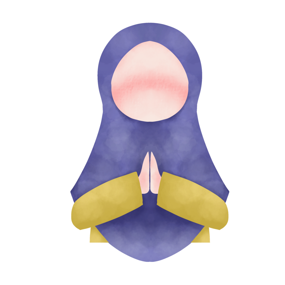 woman greeting illustration png