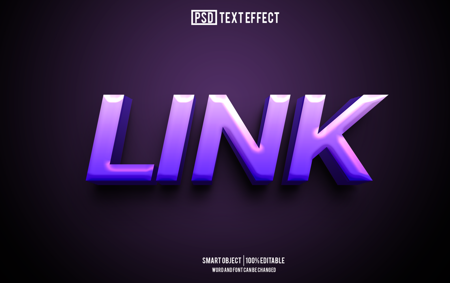 link text effect, font editable, typography, 3d text psd