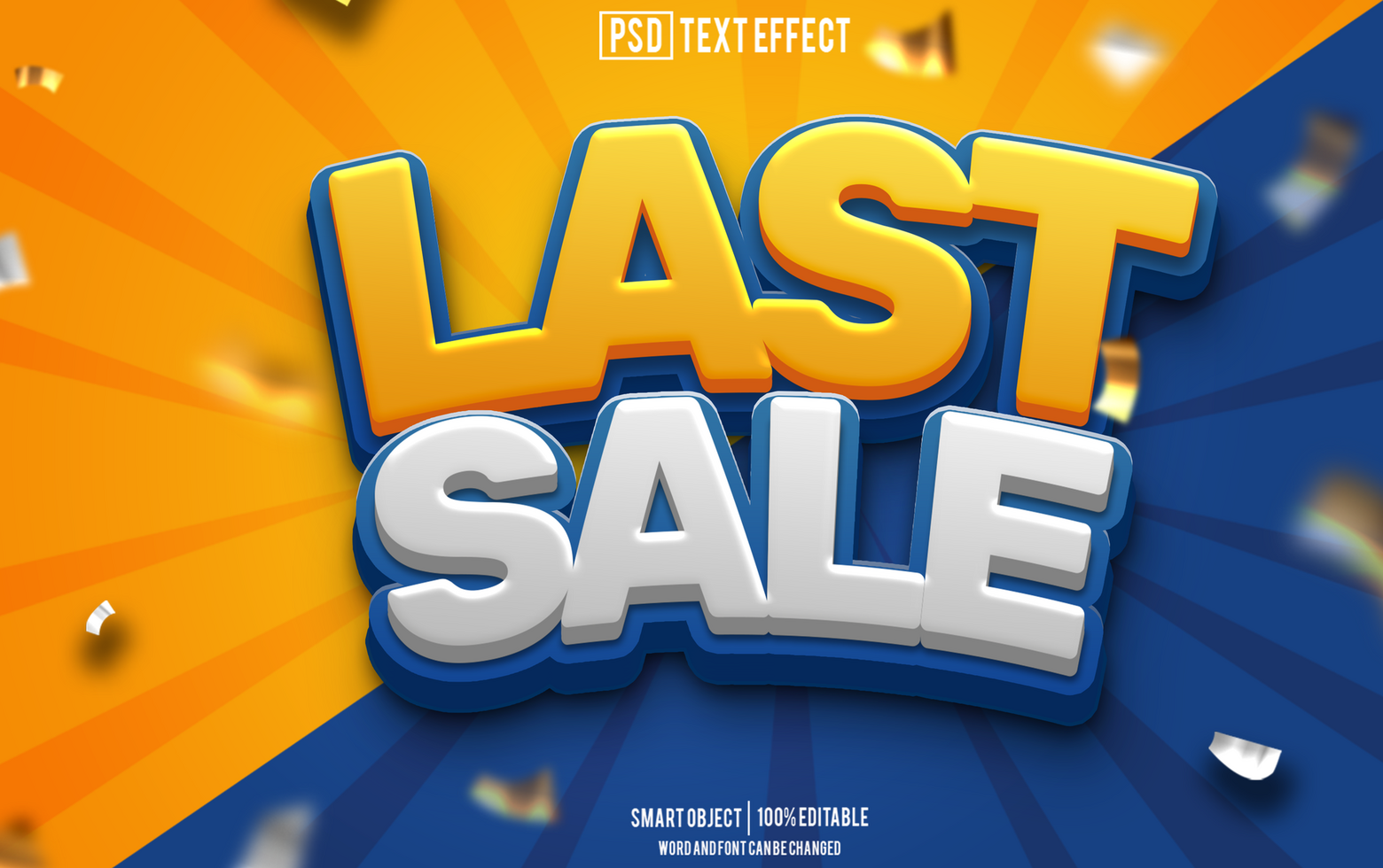 last sale text effect, font editable, typography, 3d text psd