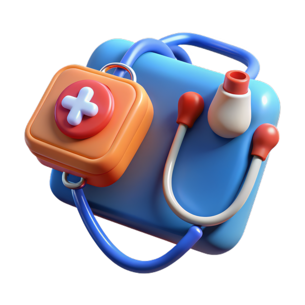 medicina icono colocar. médico instrumentos, diagnóstico y tratamiento. mínimo salud y médico relacionado objetos dibujos animados estilo diseño. png