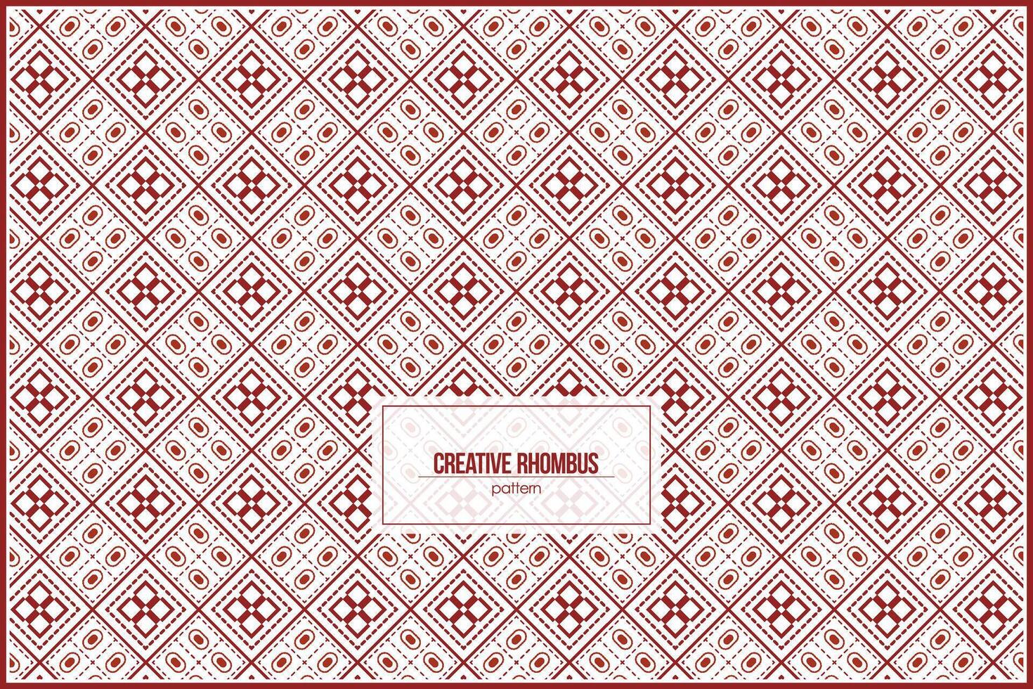 creative rhombus shape pattern with multiple dashed line inside vector