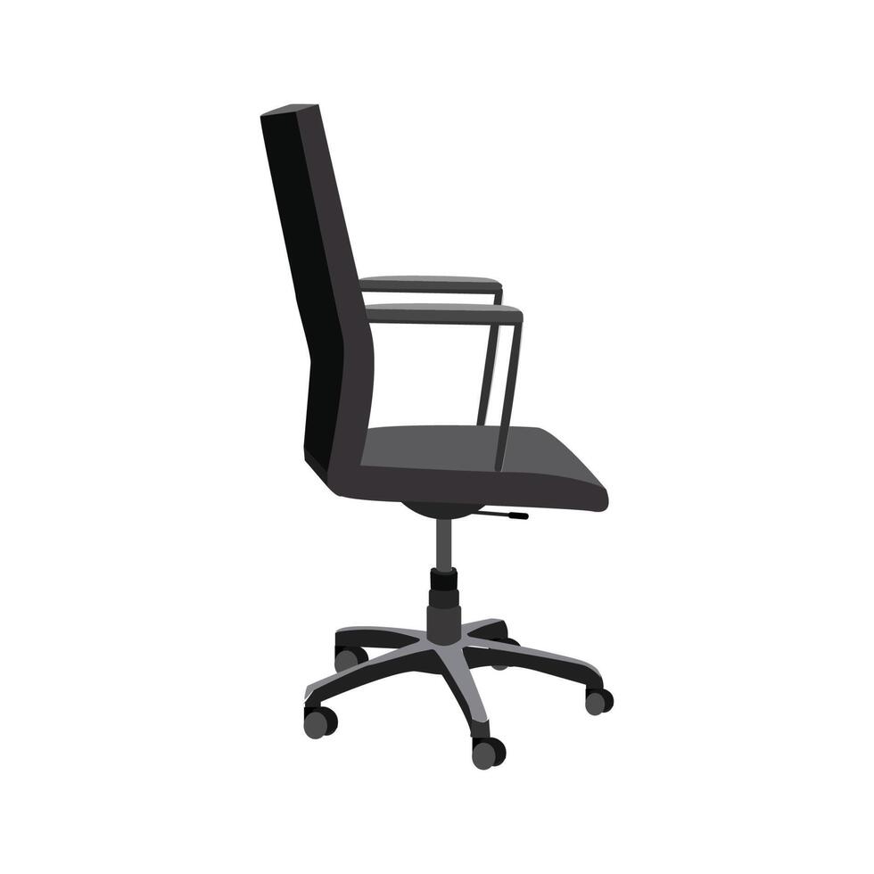 Isolated side view of a chair vector