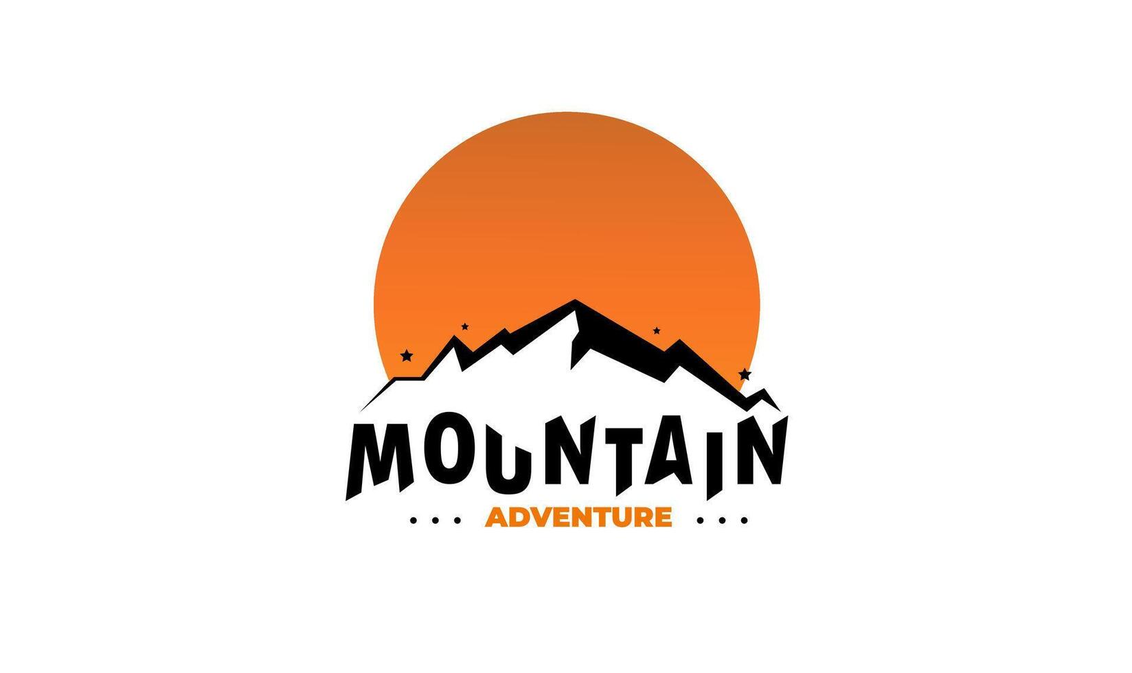 plantilla de diseño de logotipo de montaña vector