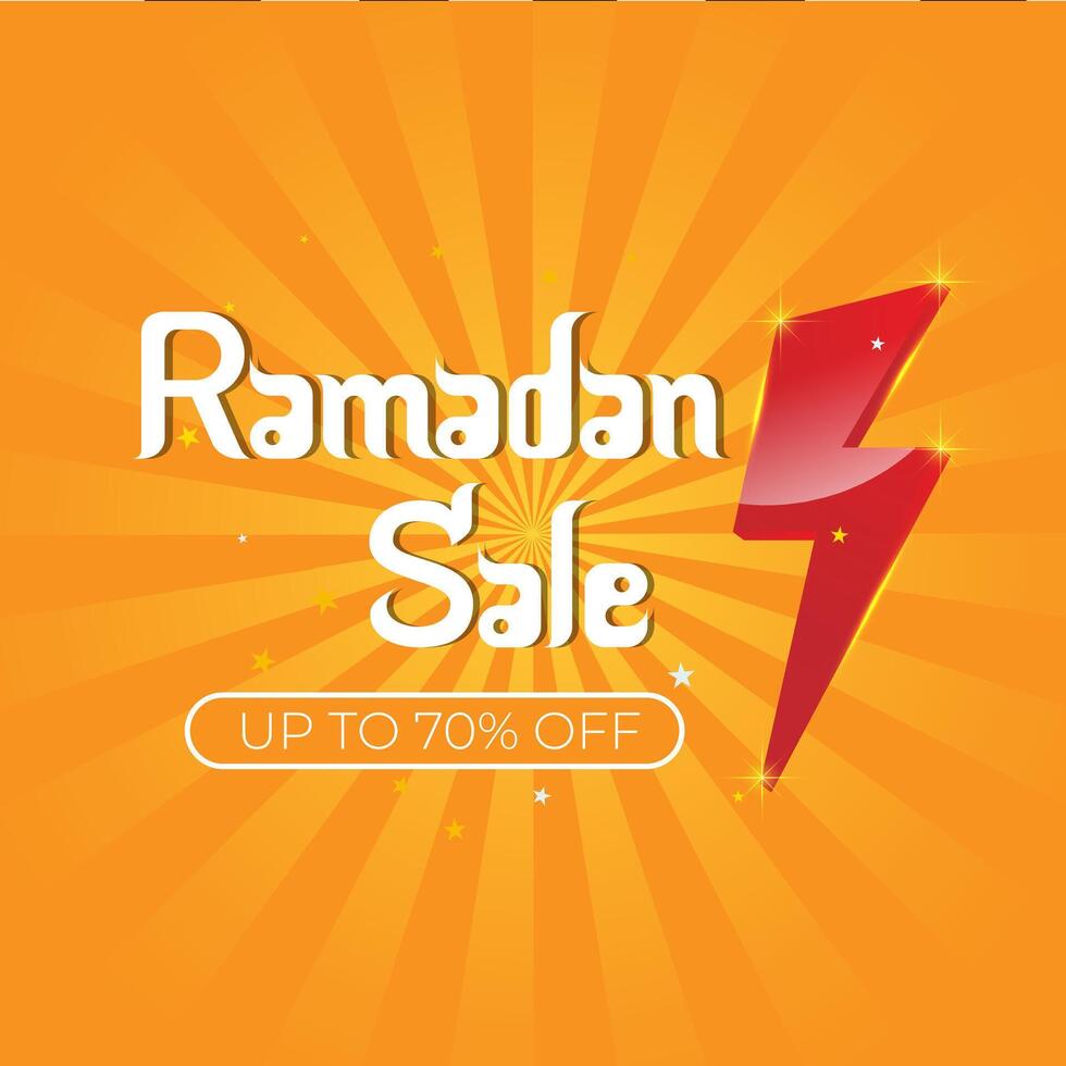 Ramadan sale discount banner template promotion design for business vector