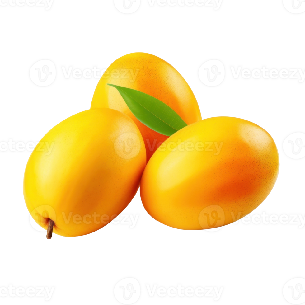 AI generated Mango Mangoes fruit isolated png