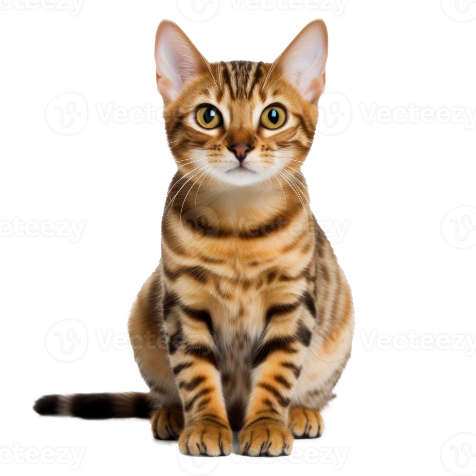 AI generated Cute bengal the cat isolated png