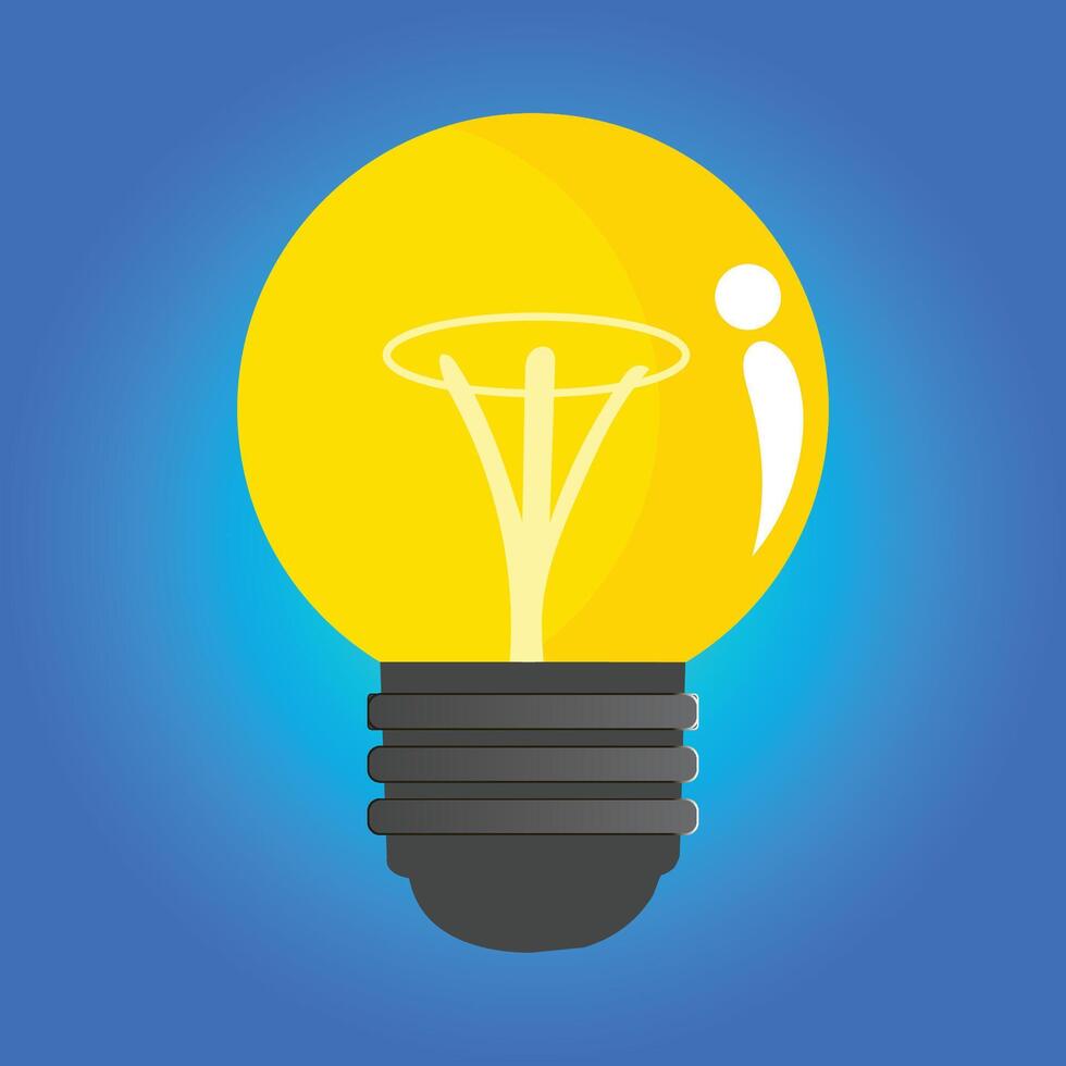 Quick tips composition with light bulb vector