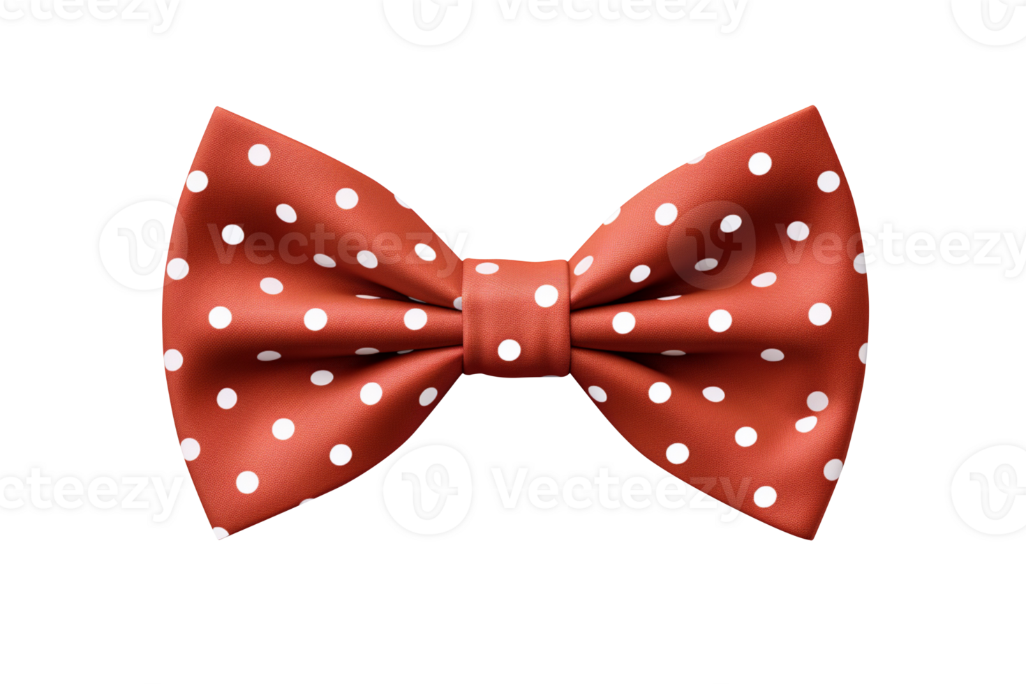 AI generated Bow tie with polka dots isolated on transparent background png