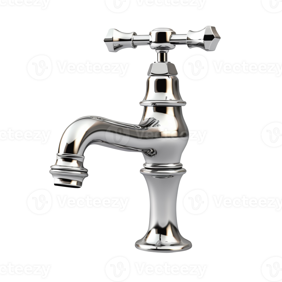 AI generated Water faucet isolated on transparent background png