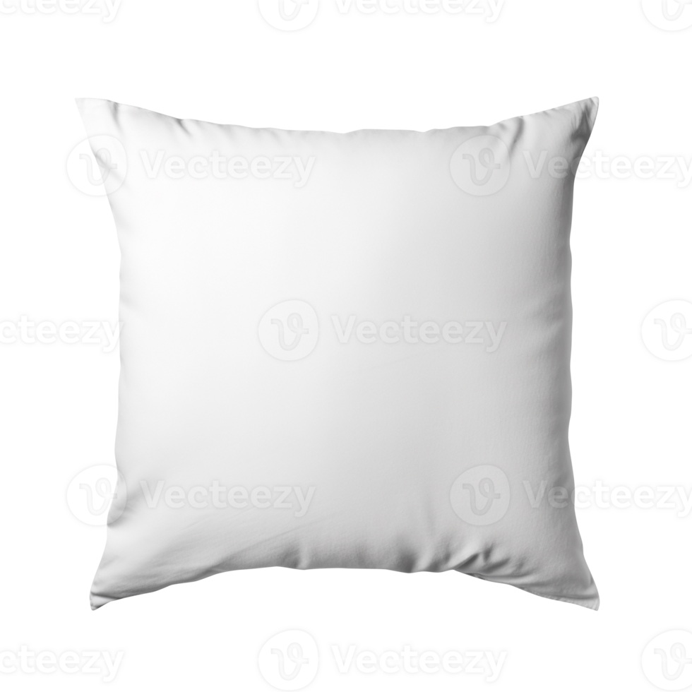 AI generated White pillow isolated on transparent background png