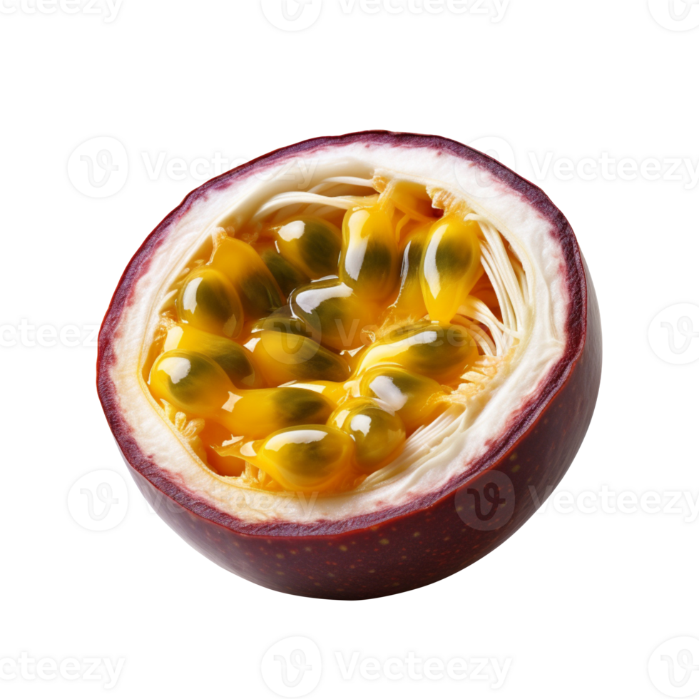 AI generated Passion fruit isolated on transparent background png