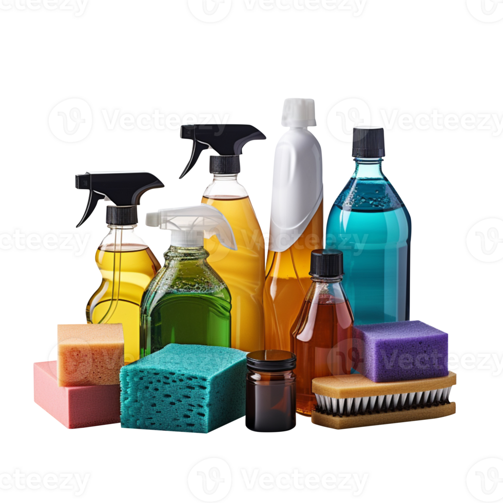 AI generated Cleaning Product isolated on transparent background png