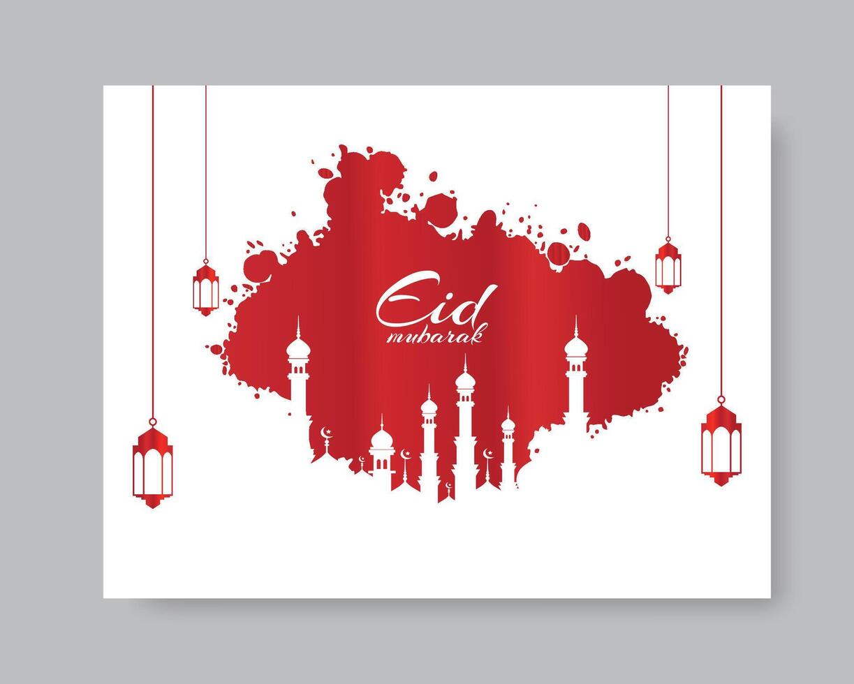 Eid Mubarok Islamic Background Template,  Eid Al Fitr Template Design, Holy Day for Muslims, greeting background,  eid mubarak template vector