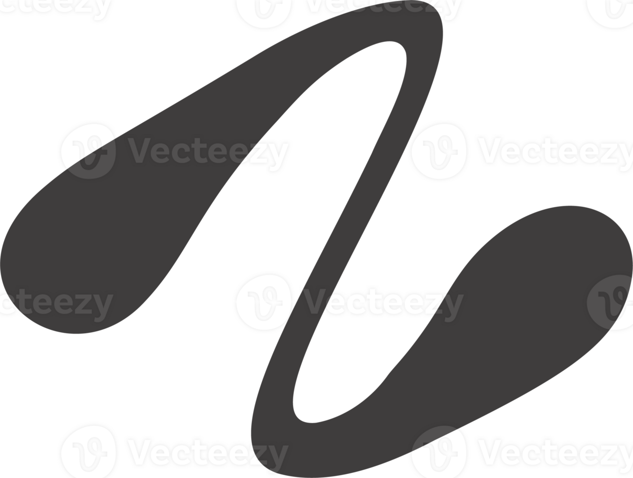 Y2k retro element. Graphic shape and geometric symbol. Vector abstract figure. Groovy liquid line. png