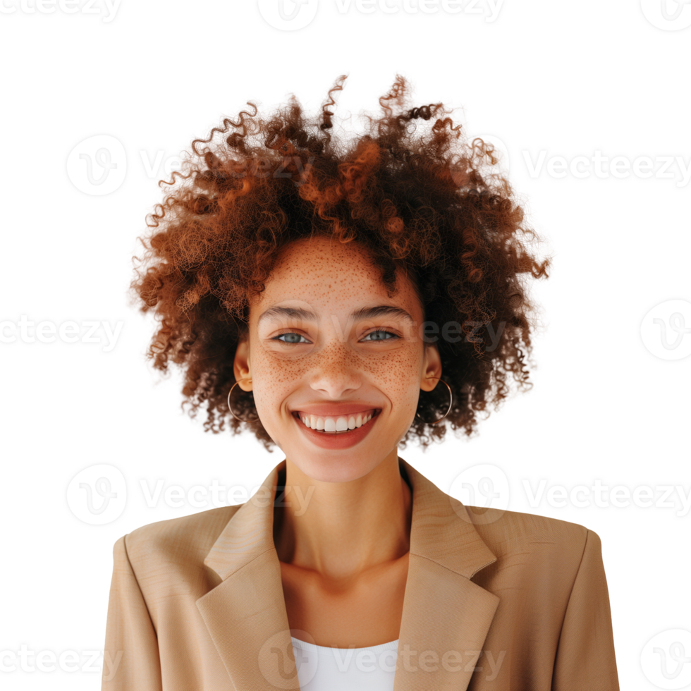 AI generated Image of Multi Racial Woman in Business Casual Outfit, Isolated on Transparent Background png